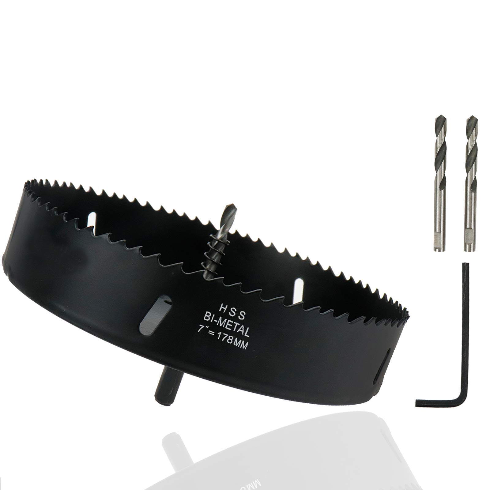 Rannb Hole Saw 7-inch Dia Hole Cutter Drill Bit for Drilling Holes in Wood, Plastic, Drywall, Thin Metal