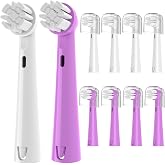 Replacement Brush Head for Brusheez Kids' Electric Toothbrush, White/Purple | 10 Pack Toothbrush Head Refill Kids for Ages 3+