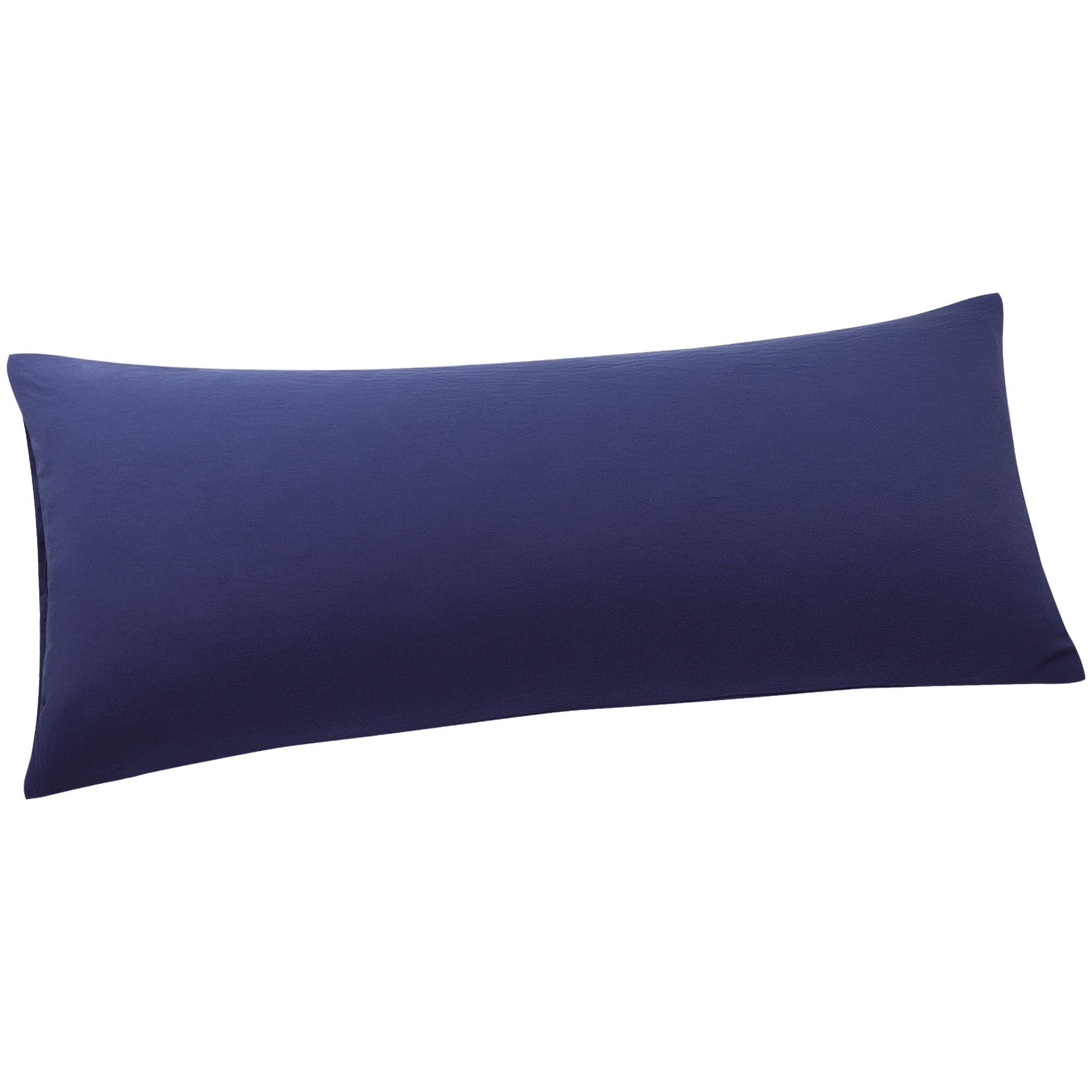 PiccoCasa Long Body Pillow Case Soft Brushed Microfibre Pillow Cover with Envelope Closure Navy Blue 50 x 140cm/ 4.6ft.