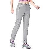 Gopune Women's Hiking Pants Lightweight Quick Dry Water Resistant Elastic Waist Workout Travel Athletic Joggers