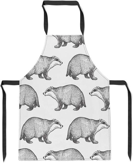 Amazon Com Pinbeam Apron Badger Brock Forest Animals Of Wildlife