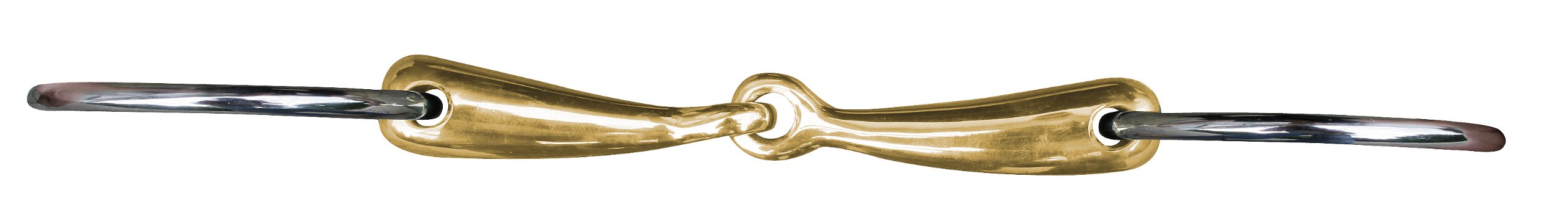 HKM 9863 18mm Argentan Snaffle with Stainless Steel Rings L