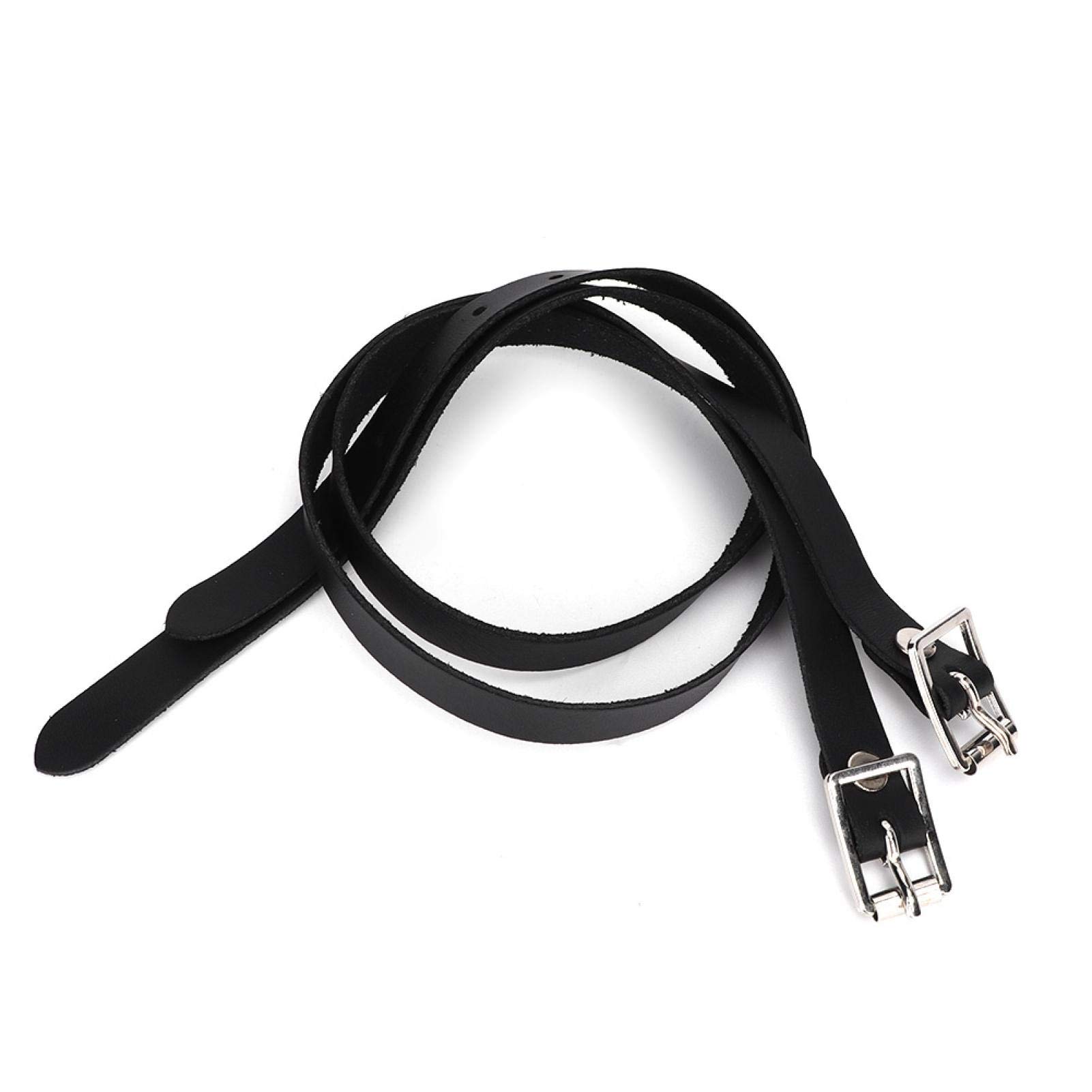 Jarchii Stainless Steel Horse Buckle Horse Stirrup Belt, 1 Pair Stirrup Leathers Stirrup Belt, for Horse