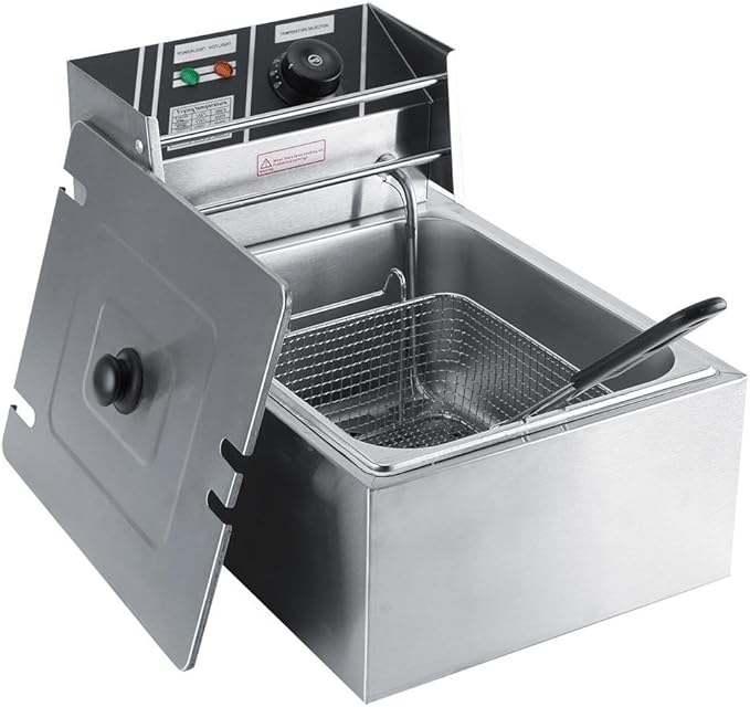 6L Stainless Steel Deep Fat Fryer, Stainless Steel Deep Fat Fryer
