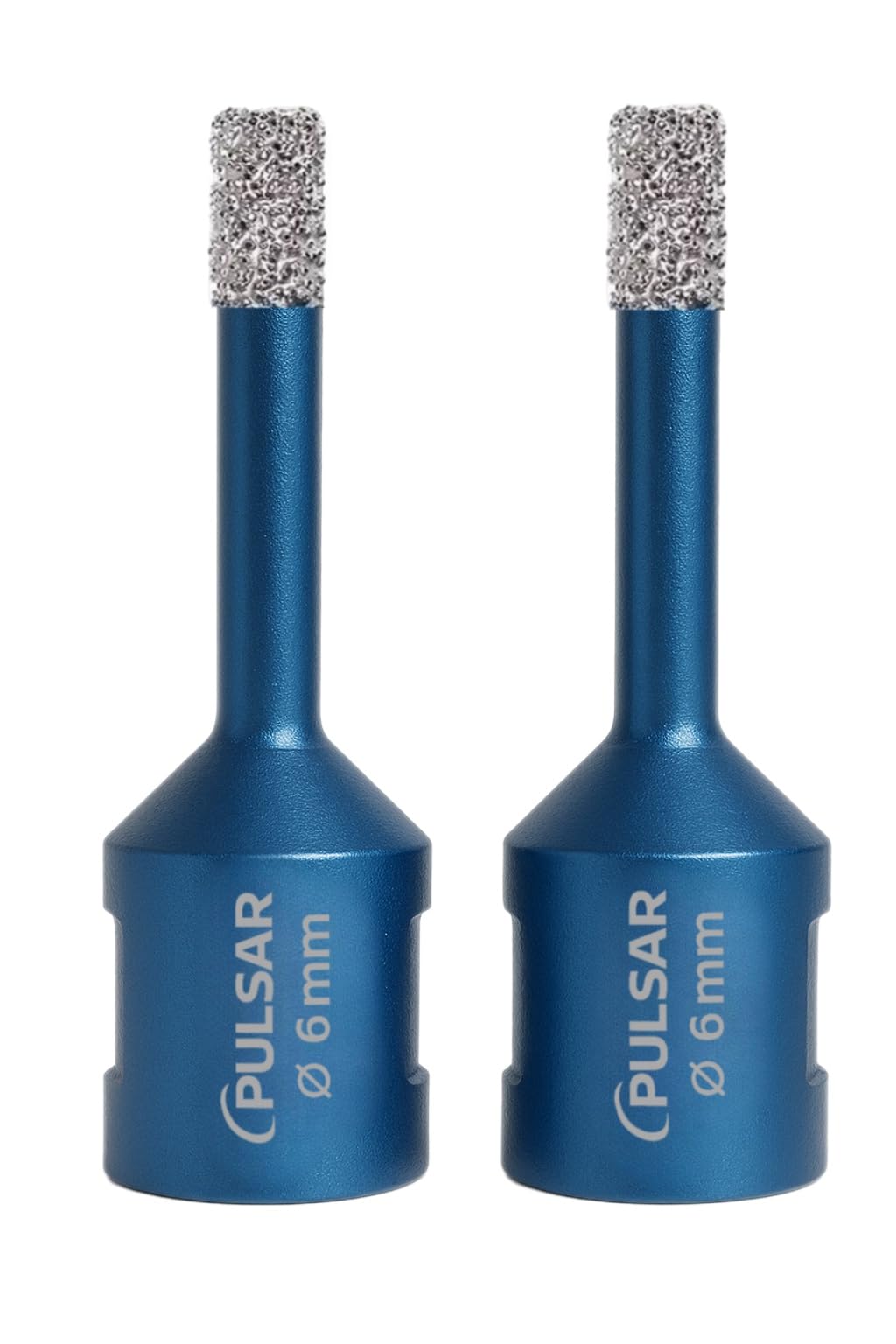 2 pack Pulsar High Performance 6mm (M14) Angle Grinder Diamond Tile Dry Drill Bit for Porcelain Ceramics and Natural Stone