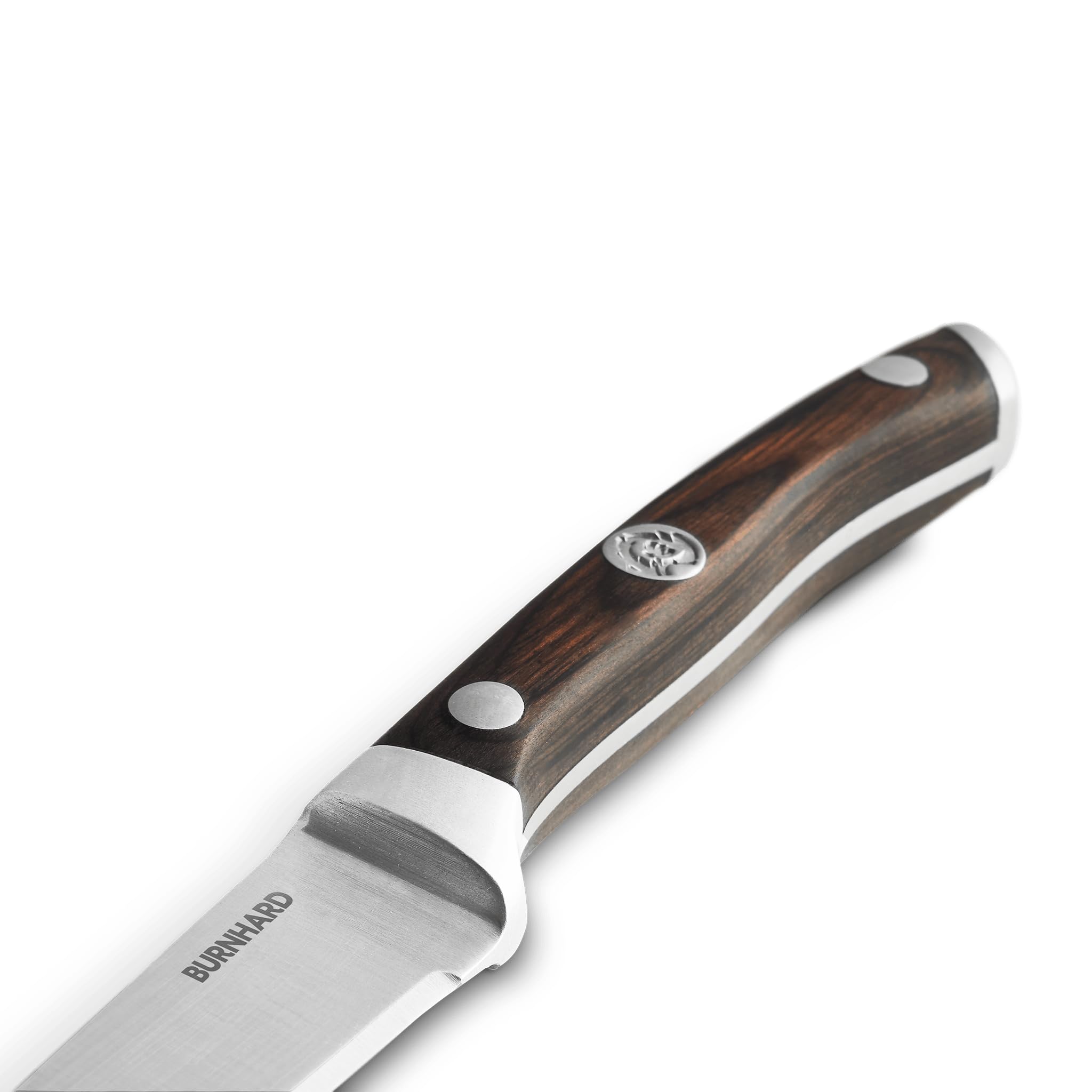 BURNHARD Steakmesser-Set mit Pakka-Holzgriff 4-tlg. inkl. Akazienholzbox, Deutscher Klingenstahl, ergonomische Form 6