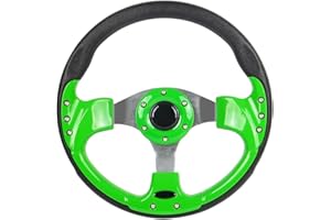 SPAORCCO Universal Golf Cart Steering Wheel fit most EZGO TXT RXV, Club Car DS Precedent, Yamaha G8 G9 G11 G14 G16 G19 G21 G22 G29 Drive Golf Cart…