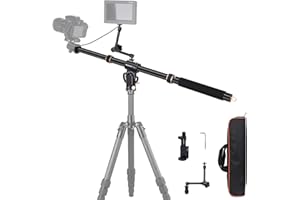 Koolehaoda Tripod Extension Arm 41" Retractable Horizontal Center Column 360° Rotatable 180°Vertical Adjustable Tripod Boom w