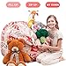 Stuffed Animal Storage Bean Bag - Kids Comfy Chair and Extra-Large Toy Organizer. Сover Only. Stuff, Zip and Sit. 38