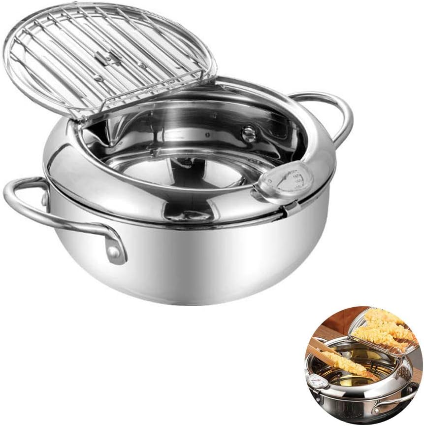 fang zhou Stainless Steel Deep Frying Pan Controllable Temperature
