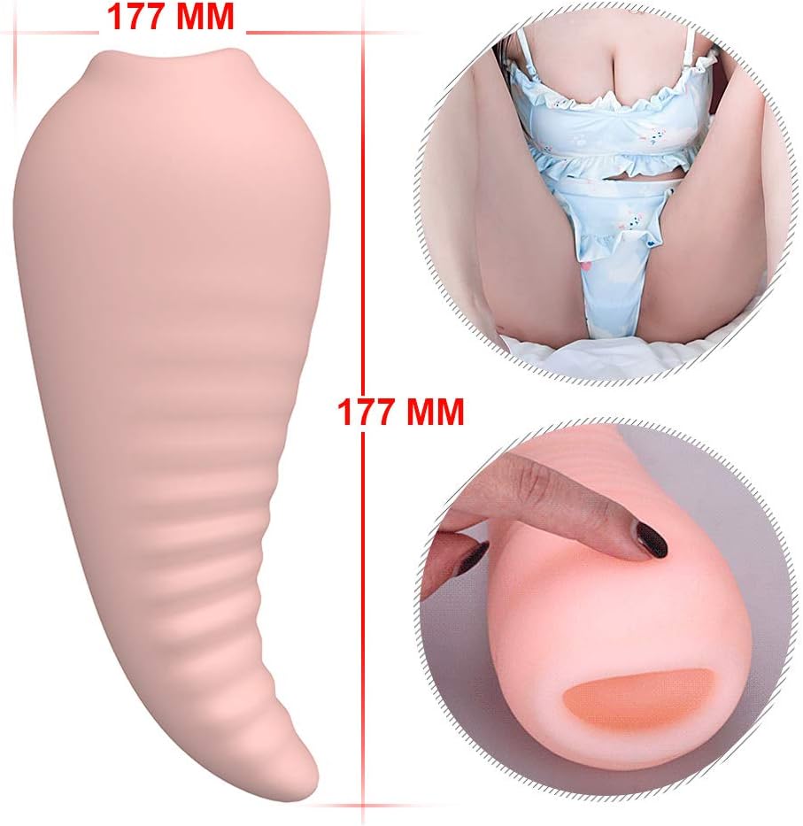 qqooo Six Toys Telescopic Deep Throat Oral Cup Sticker Pocket Pussy V-agina Fits You,Best Gift Men Couples Silicone Underwear ToysAdúllt Toys Fashionable Tshirt Flesh