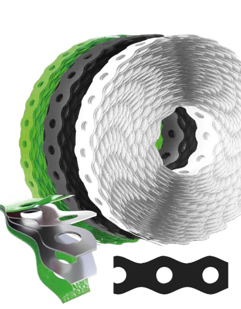 12mm x 0.7mm x 3meters Multi Purpose Perforated Fixing Band Thin Galvanised Steel Strap Banding Perforated Tape Roll TM11 (Black) K14BCD