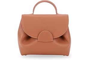 ALINUOYQ Designer Tote Bags for Women, Luxury Genuine Leather Crossbody Bag Trendy Purse Top Layer Cowhide Bag Women Shoulder Handbags