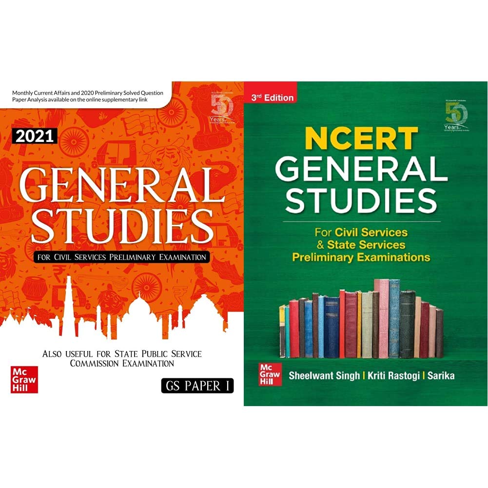 General Studies Paper 1 2021 for Civil Services Preliminary Examination and State Examinations + NCERT General Studies – For Civil Services & State Services Preliminary Examinations (Set of 2 Books)