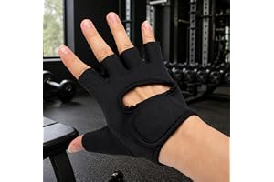 Luva para Academia Premium Antiderrapante Colante Neoprene Respirável, Ajustável e Confortável, Proteção Contra Calos para Mu