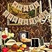 Konsait 2 IN 1 Merry Christmas Banner Burlap, Christmas Party Bunting Banner Garland for Fireplace Picture Outdoor Indoor Decorations,Xmas Home Photo Prop Party Decor Favors Supplies