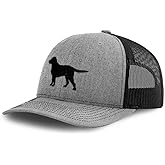 Richardson Mesh Cap Hat Embroidered Black Labrador Retriever Lab Embroidery Trucker Hats for Men & Women