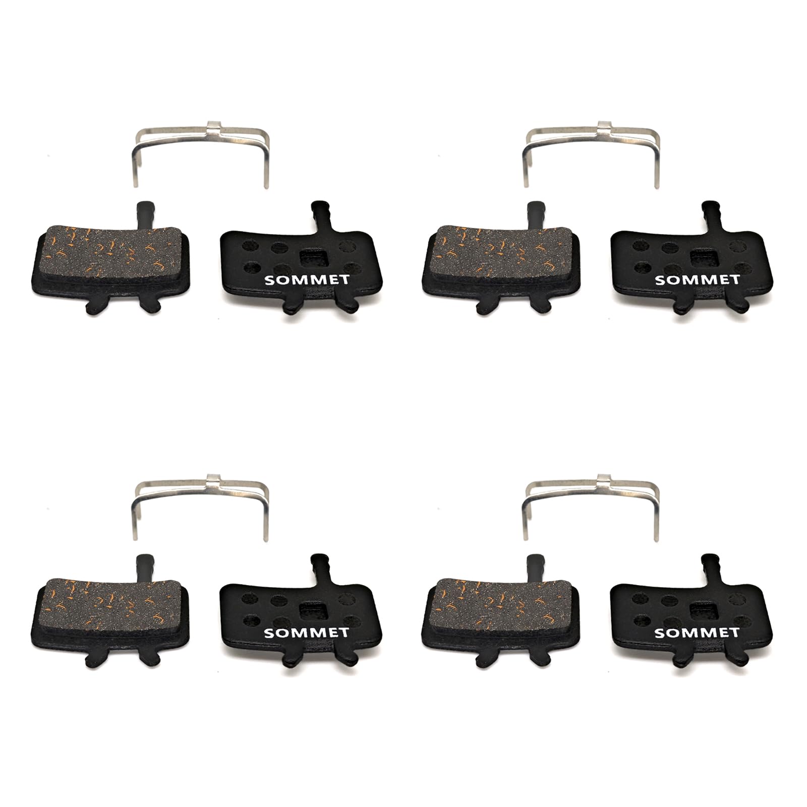 SOMMET 4 pairs Resin and Semi-Metallic Disc Brake Pads fit for SRAM-AVID bb7