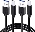 UNIDOPRO 2Pcs 3FT 10mm Extended Tip USB-C Data Sync Fast Charger Cable (USB 3.0 A to Type C 3.1) for BlackView/AGM/CAT/Cubot/Doogee/Oukitel/Ulefone Rugged Phone or Case w/Deep Recessed Port
