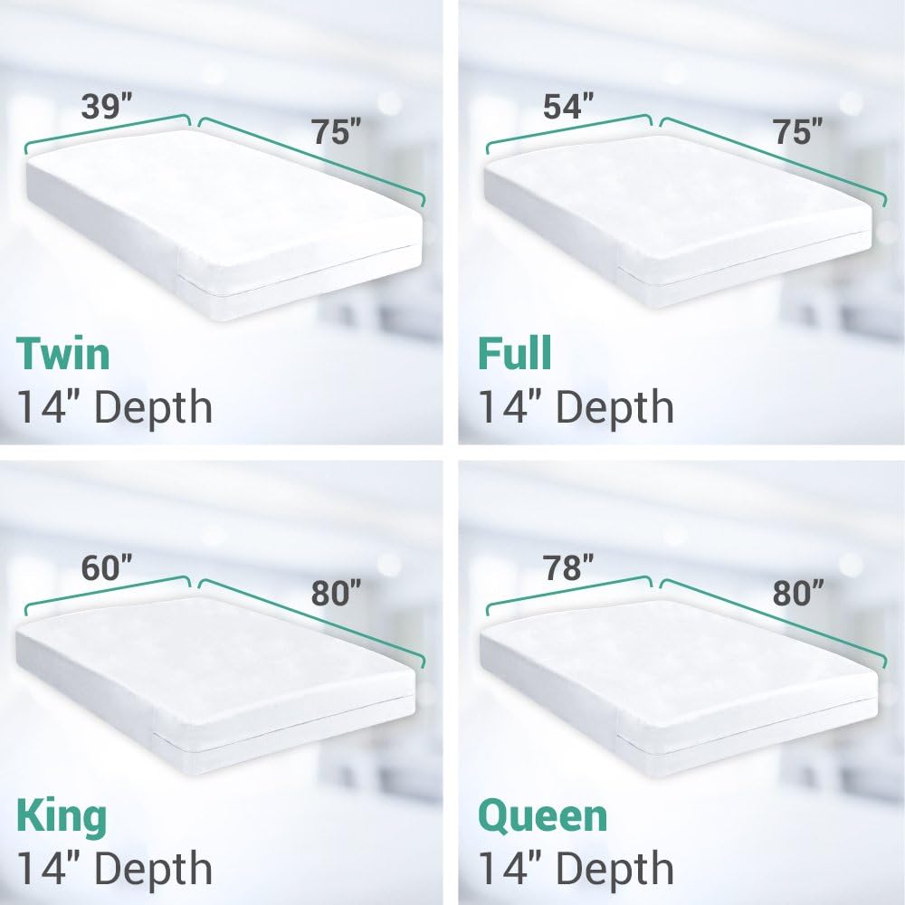Ultimate Bed Bug Blocker Zippered Mattress Protector (Queen): Home & Kitchen