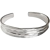 925 Sterling Silver Bangles For Women Handmade Silver Bangles Open Adjustable Bangle Bracelets For Women Silver Open Cuff Bracelets Stackable Wrap Bangles Festival Jewelry Gifts