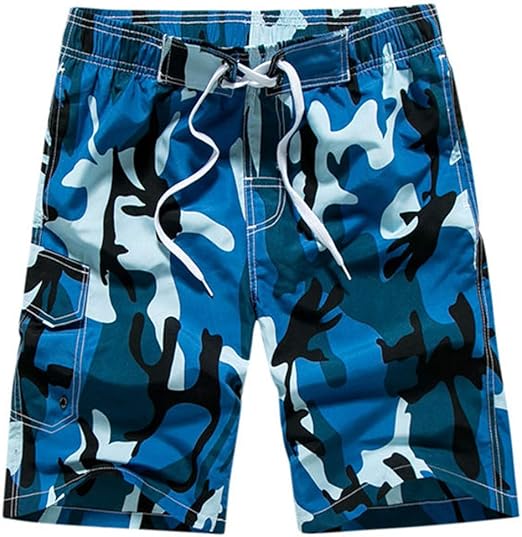 REWORDGT Camouflage Board Shorts Hommes Boardshorts Beach Shorts for Swimming Bermuda Surf