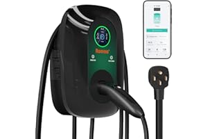 Romaa Level 2 EV Charger for Tesla NACS, 40A Plug in NEMA 14-50, 240V Home Charging Station with app and Wi-Fi, Wall Mount, 25 ft Cable, ETL Listed, FCC, Indoor Outdoor, Weatherproof