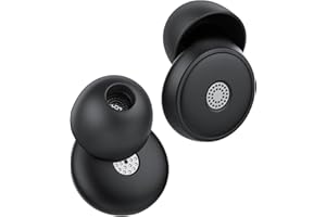 Ear Plugs for Sleeping Noise Cancelling -45dB, IKT Quiet Earplugs for Hearing Protection with Soft and Reusable Silicone, Ear Plugs for Sleep, Concerts, Flights, Work, Studying (Black)