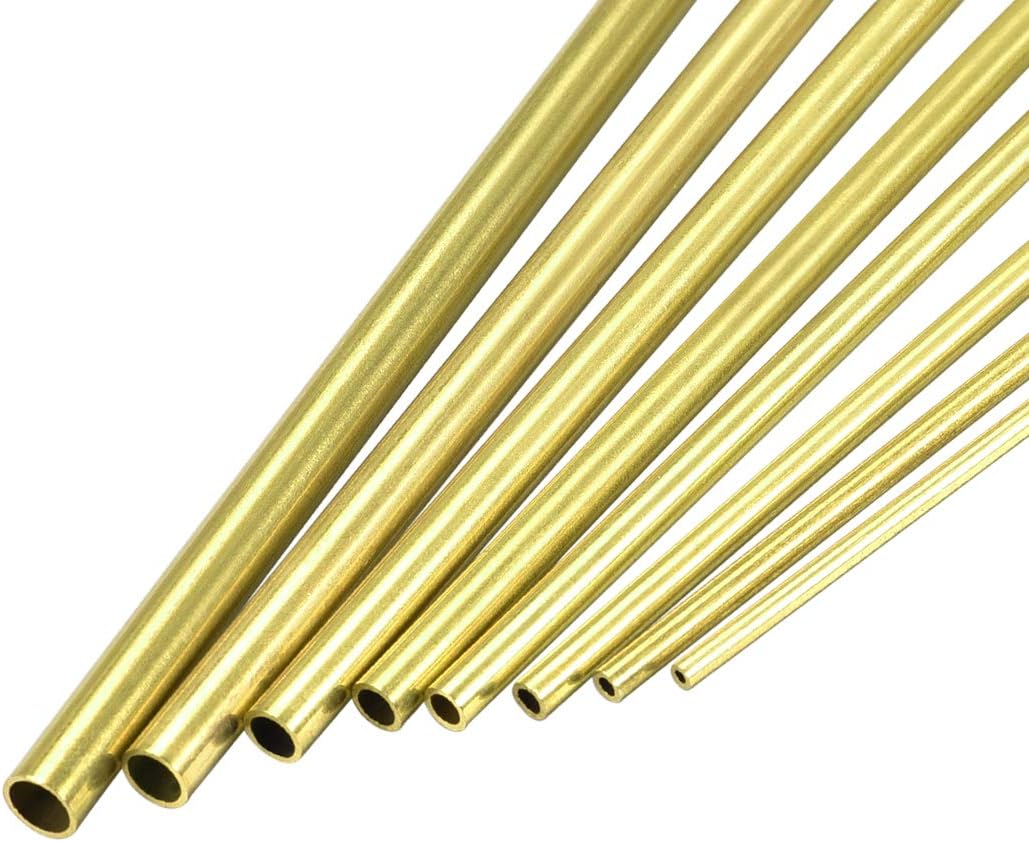 sourcing map Brass Tube