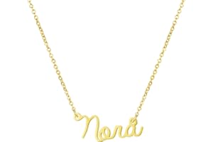 Yiyang Personalized Name Necklace 18K Gold Plated Stainless Steel pendant Jewelry Birthday Gift for Girls
