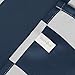 Deconovo Navy Blue Striped Room Darkening Curtains Rod Pocket Nautical Navy and Greyish White Striped Curtains for Kids Room 52W X 84L Navy Blue 2 Panels