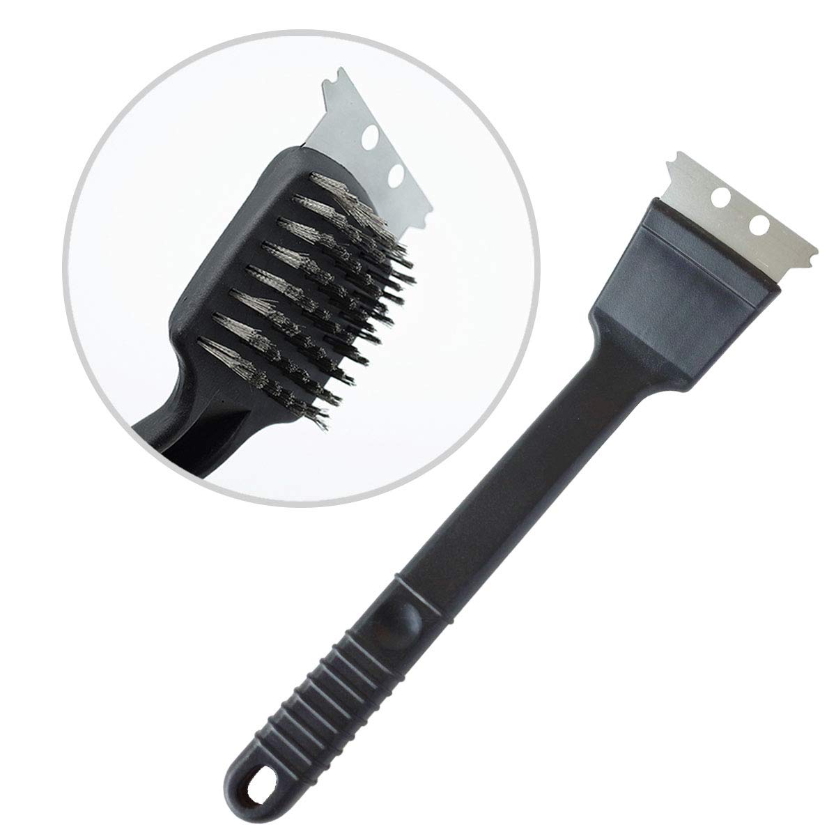 Photo 1 of Stainless Steel Bird Droppings Cleaning Brush with Scraper Birdcage Accessory Parrot Pet Cage