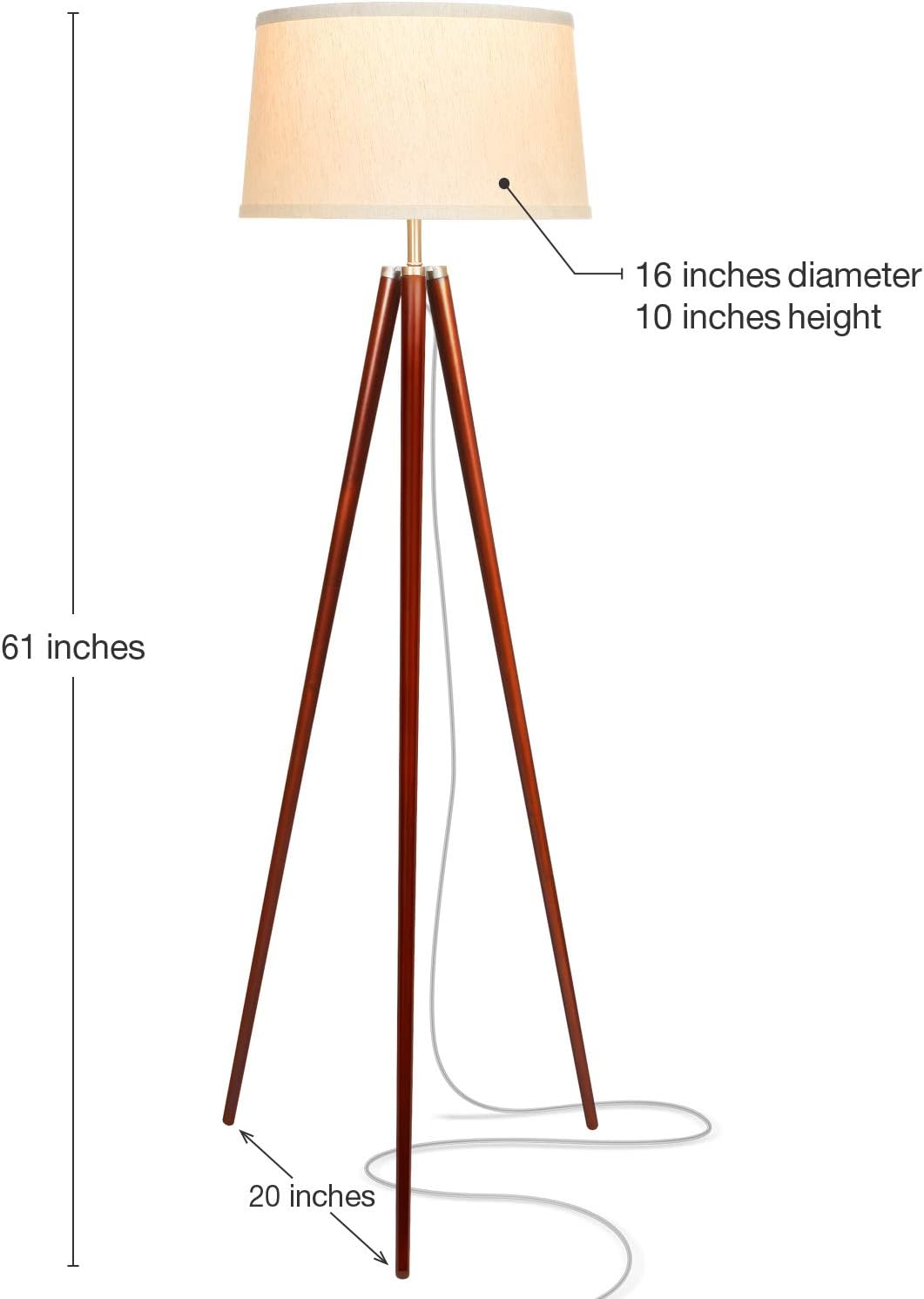 brightech emma led tripod floor lamp