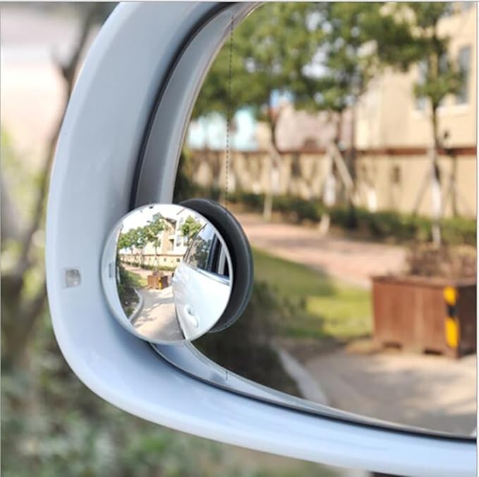 title=Shizak, set di 2 specchi grandangolari, per punto cieco, rotondi, autoadesivi,