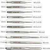 Saipor HSS Mini Metric Thread Tap Set M1-M3.5 With Adjustable Tap Wrench view 4