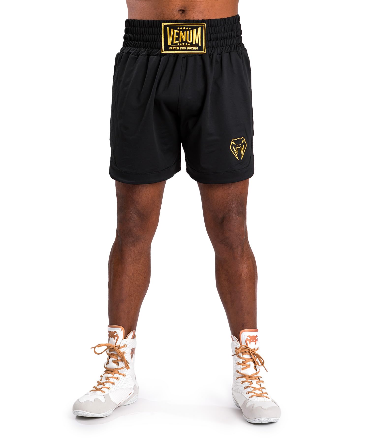 Venum Classic Boxing Shorts - Black/Gold-L
