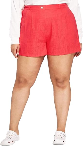 high rise pleated shorts