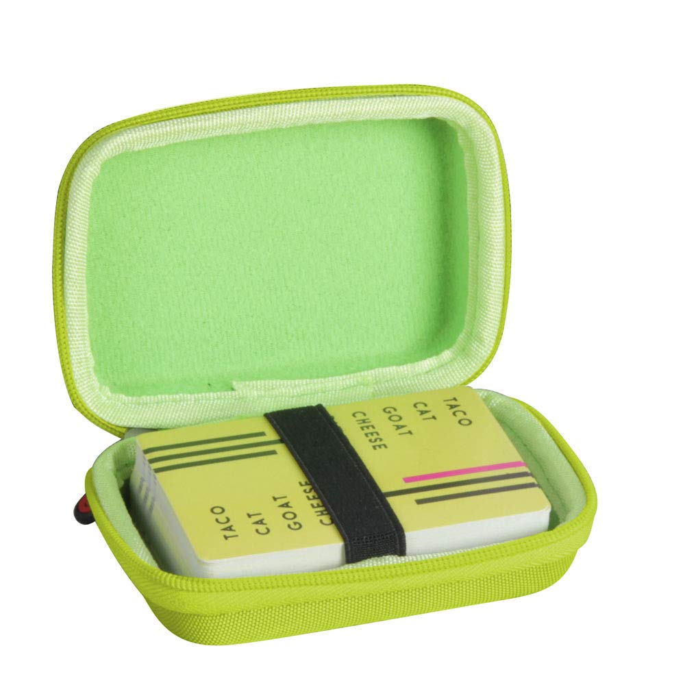 Hard Travel Case for Taco Cat Goat Cheese Pizza - Not Including Cards (Green)