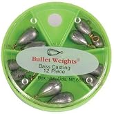 Bullet Weights BCM Bass Casting Sinkers (12 Pieces)