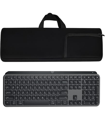 Custodia In Neoprene Per Tastiera E Mouse Logitech MK570/MK550 Wave K350 - Antipolvere 55x28 Cm - 4