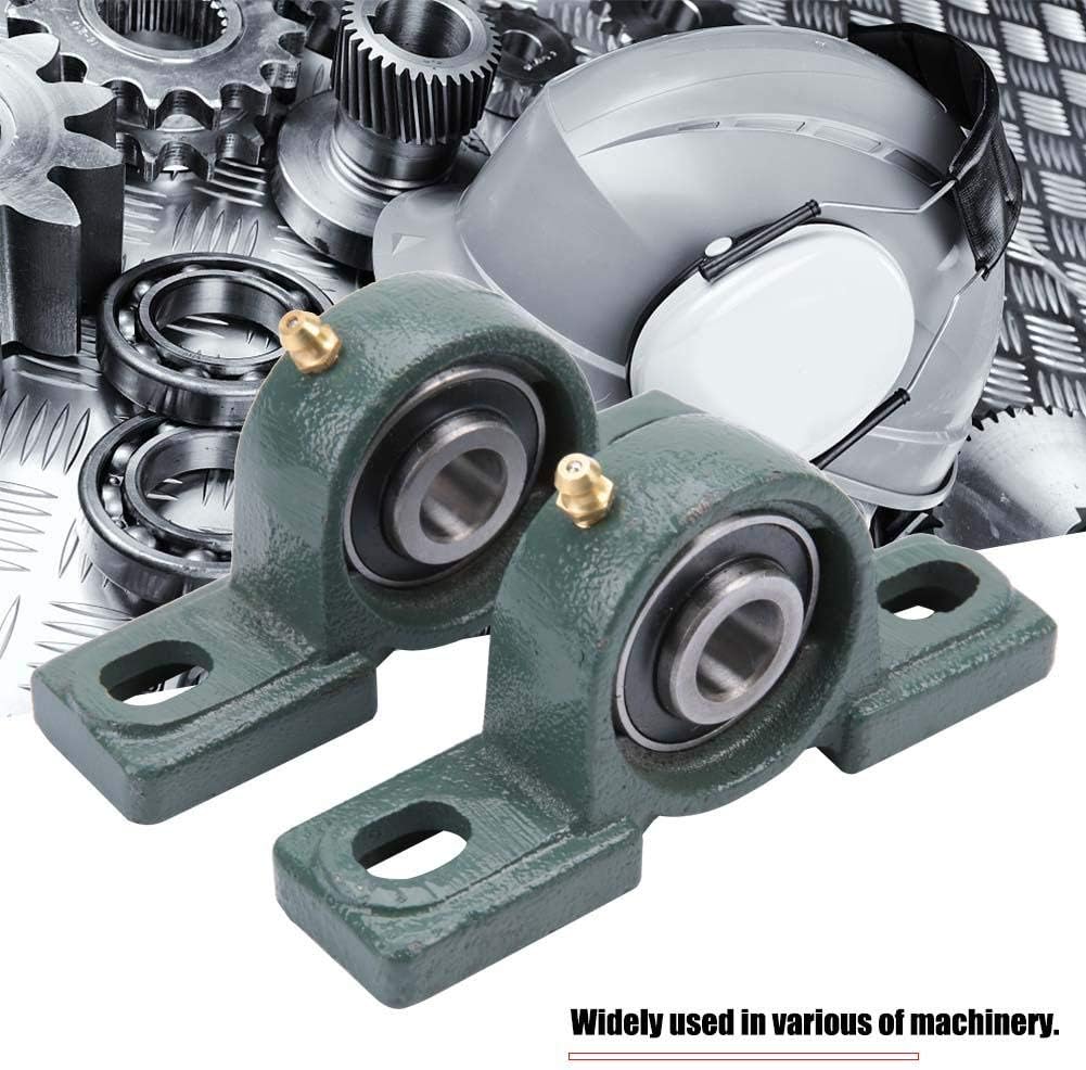 2Pcs UCP202 Pillow Block Bearing Solid Cast Iron Base Ball Mount Self-Alignment Cast Housing OD 40mm ID 15mm - Image 5