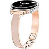 WINGLE Slim Bands for Galaxy Watch 8 Band Samsung Galaxy Watch 8 Classic Band 40mm 44mm 46mm Women, Jewelry Dressy Bracelet Thin Metal Strap Designer Luxury Bangle for Galaxy Watch8/ 8 Classic