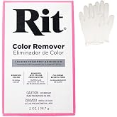 All Purpose Concentrated Rit Dye Powder Single Pack with Plastic Gloves for Clothing, D&eacute;cor, and Crafts &ndash; Color Remover