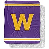 Williams College Blanket, 50"x60" Logo Stripe Silky