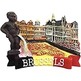 Aimant De Réfrigérateur 3D Bruxelles Belgique, Cadeau Souvenir En