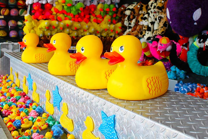 6 Rubber+Ducks+Assorted+Pieces+2+Inch