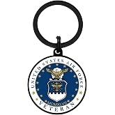 Viayen Air Force Veteran Gifts, Airforce Veteran Keychain for Men Women Birthday Christmas Valentines Day Easter Gifts