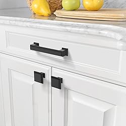 Amerdeco 10 Pack Matte Black Cabinet Pulls 3-3/4