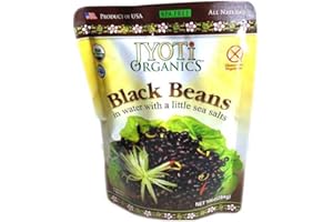 Jyoti Organic Black Beans, 10 Ounce (Pack of 6)