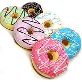 MOLUMIX 6 Pcs Fake Donuts, Realistic Artificial Fake Doughnut Model Photography Props Home Decoration